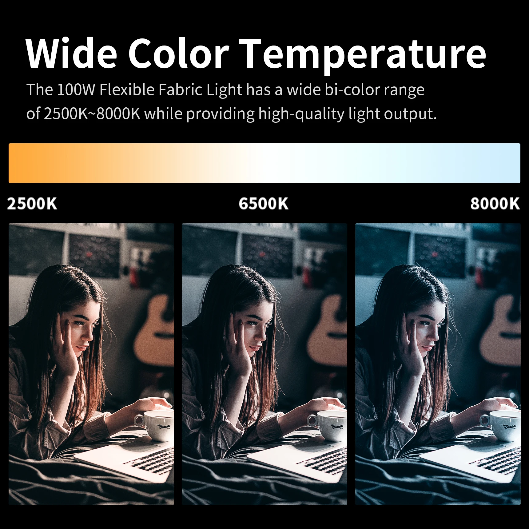 Selens-Full-Color RBG LED rolo pano lâmpada, tecido flexível luz, portátil Photo Studio Kits, fotografia lâmpada, mais novo, 100W