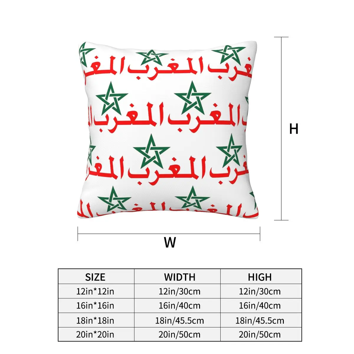 Morocco Maroc Square Pillowcase Pillow Cover Cushion Zip Decorative Comfort Throw Pillow for Home Living Room