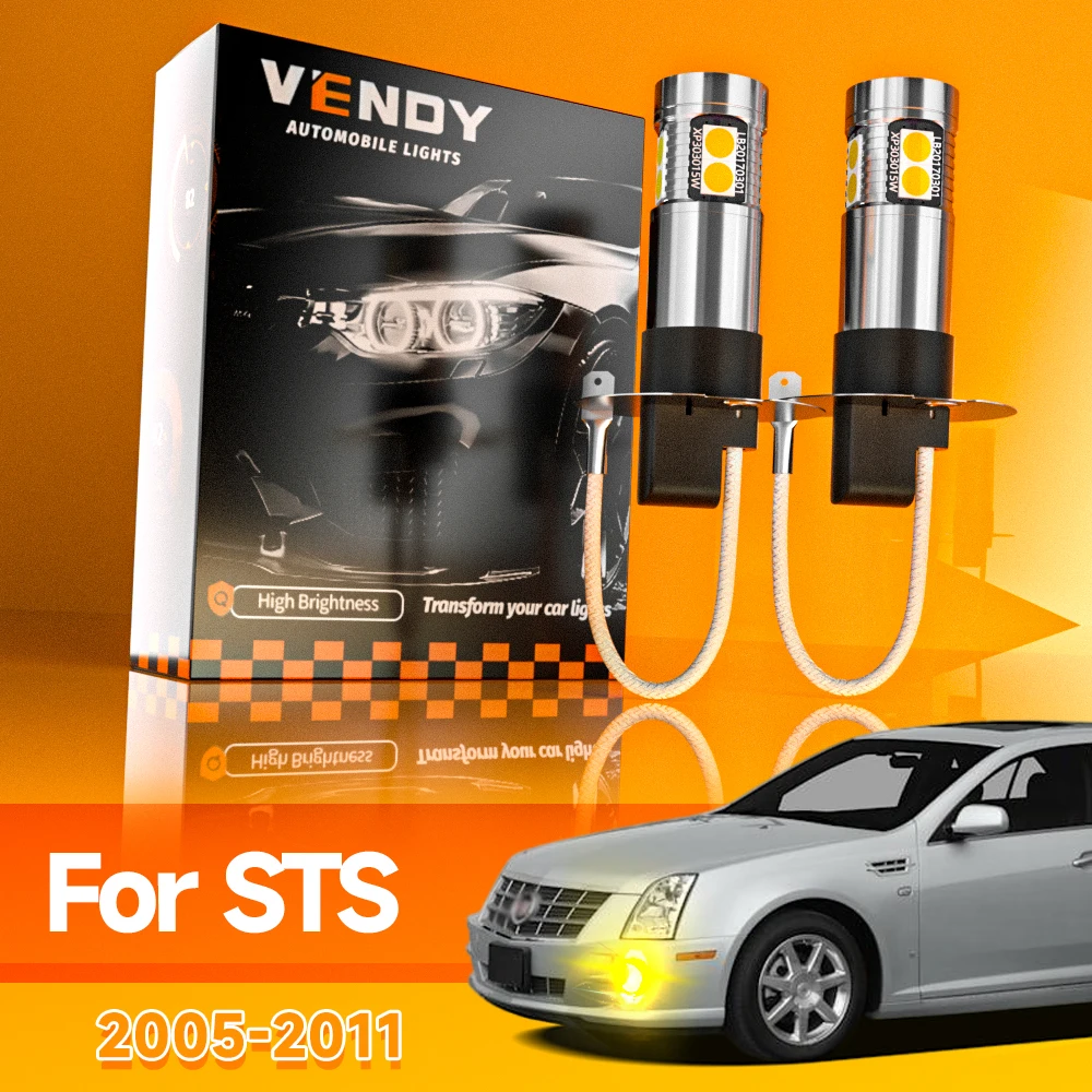 2pcs For Cadillac STS 2005-2011 LED Fog Light 2006 2007 2008 2009 2010 Canbus Accessories