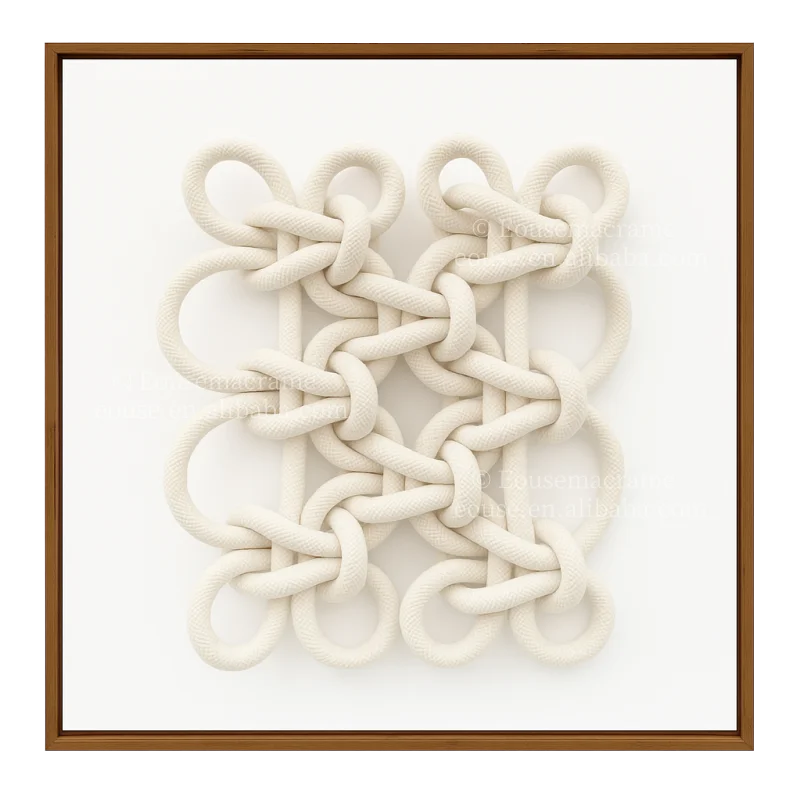 

Modern Gradient Abstract Geometric Macrame Handicraft Cotton Painting Weaving Home Decor Wall Hanging
