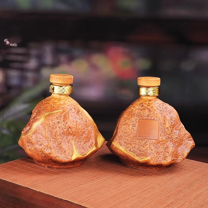 

Ceramic Wine Bottles That Turn Stones Into Gold Kitchen Bar Tools Creative Sealed Wine Jug Decorative Household Small Hip Flasks