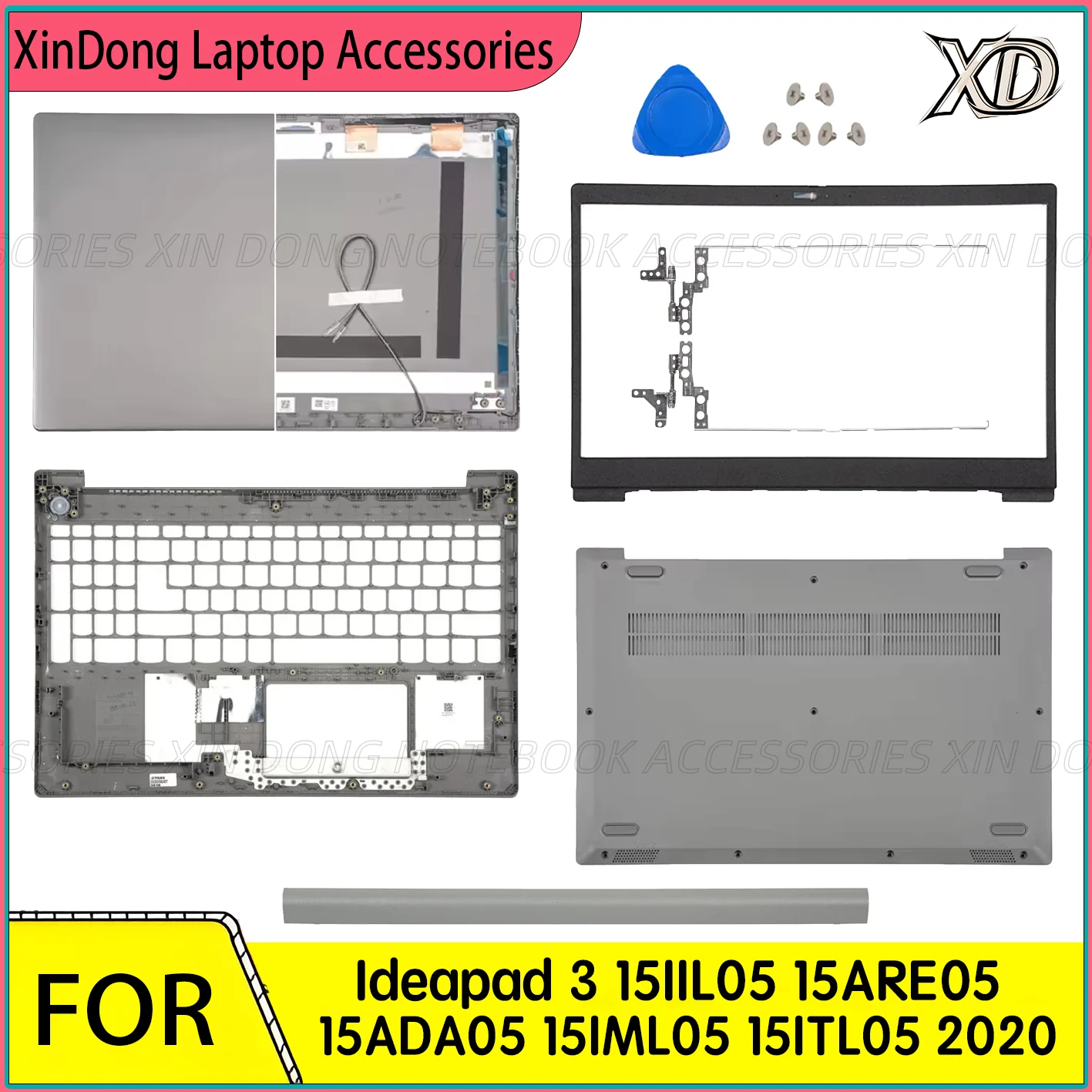 

Новый корпус для Ideapad 3 15 серии 15IIL05 15ARE05 15ADA05 15IML05 15ITL05 2020, верхняя нижняя крышка ноутбука, рамка, петли для упора для рук