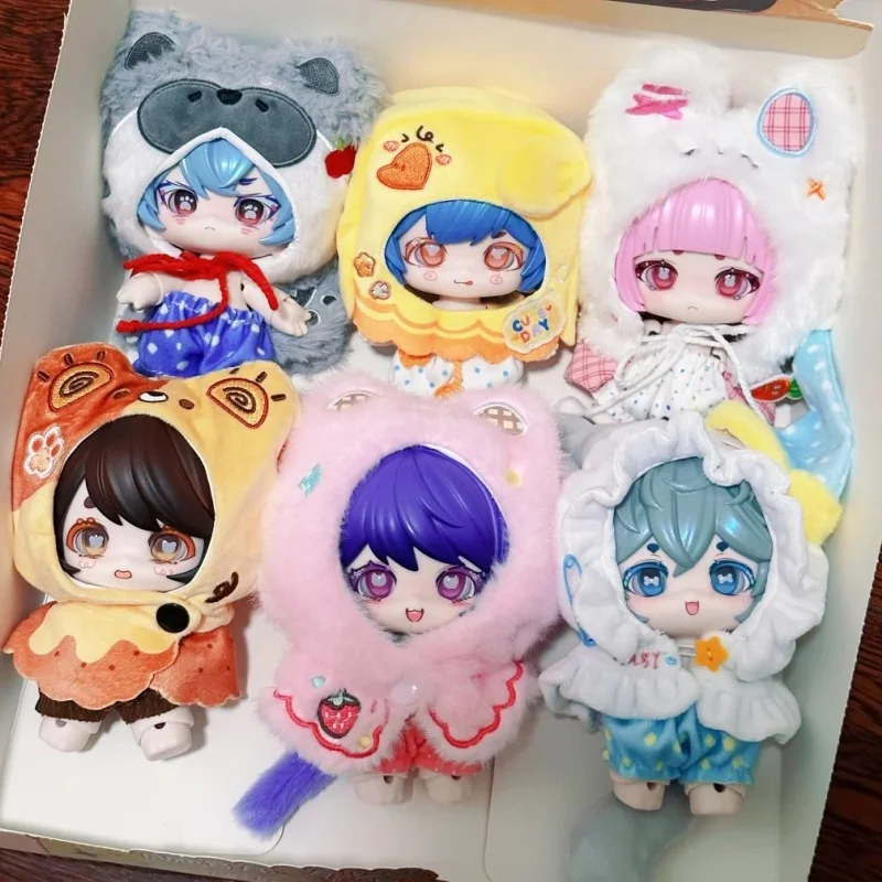 

Оригинальная коллекционная загадочная коробка серии Ya Xiugo Snack Time Blind Box 1/12 с подвижными куклами BJD в виде милых животных с капюшонами, игрушки в подарок