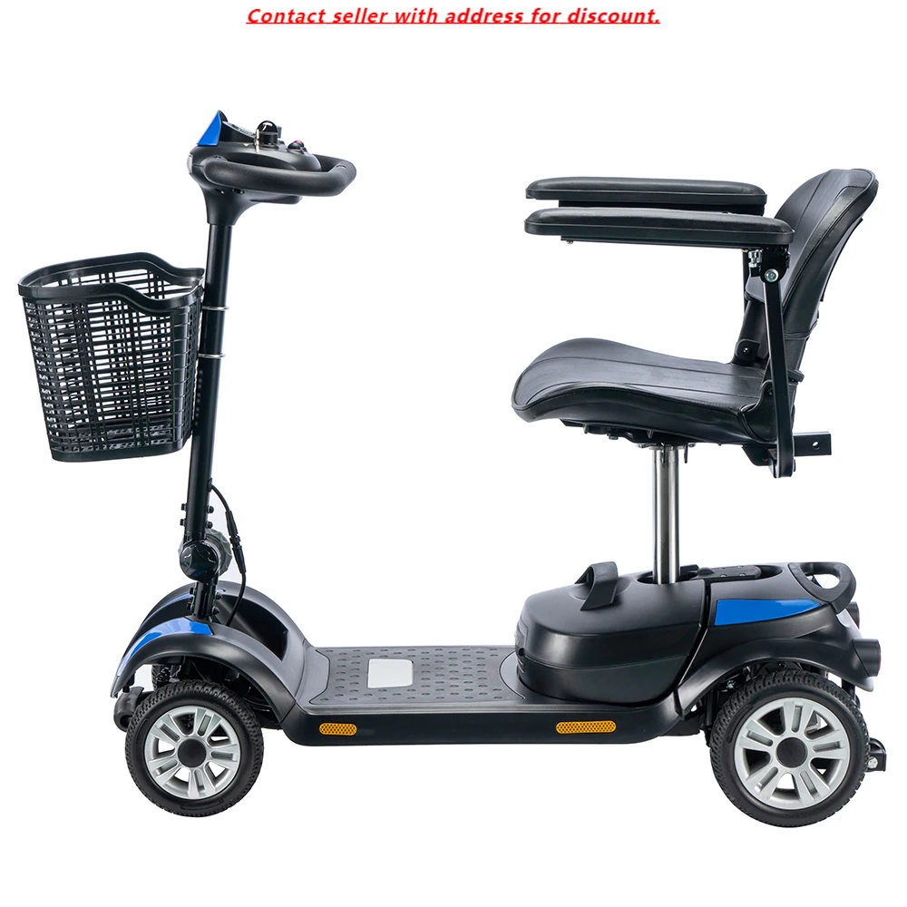 

Anticollision 4 Wheel Hot Selling Detachable Battery All Terrain Off Road Travel Classics Electric Mobility Scooter With Seat