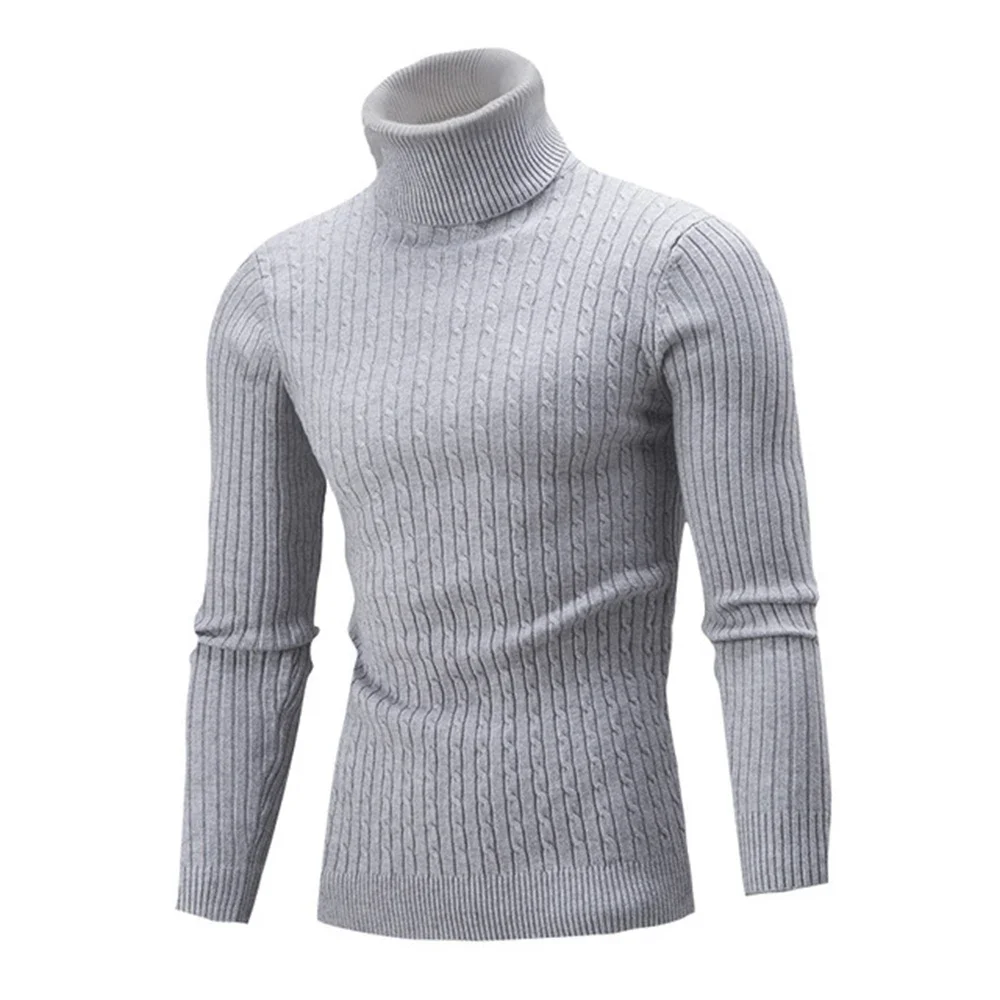 Men\'s Thermal Underwear tops High Collar Camiseta Termica Sport shirts Turtleneck Sweater Warm Long Sleeve Knitwear Men Bielizna