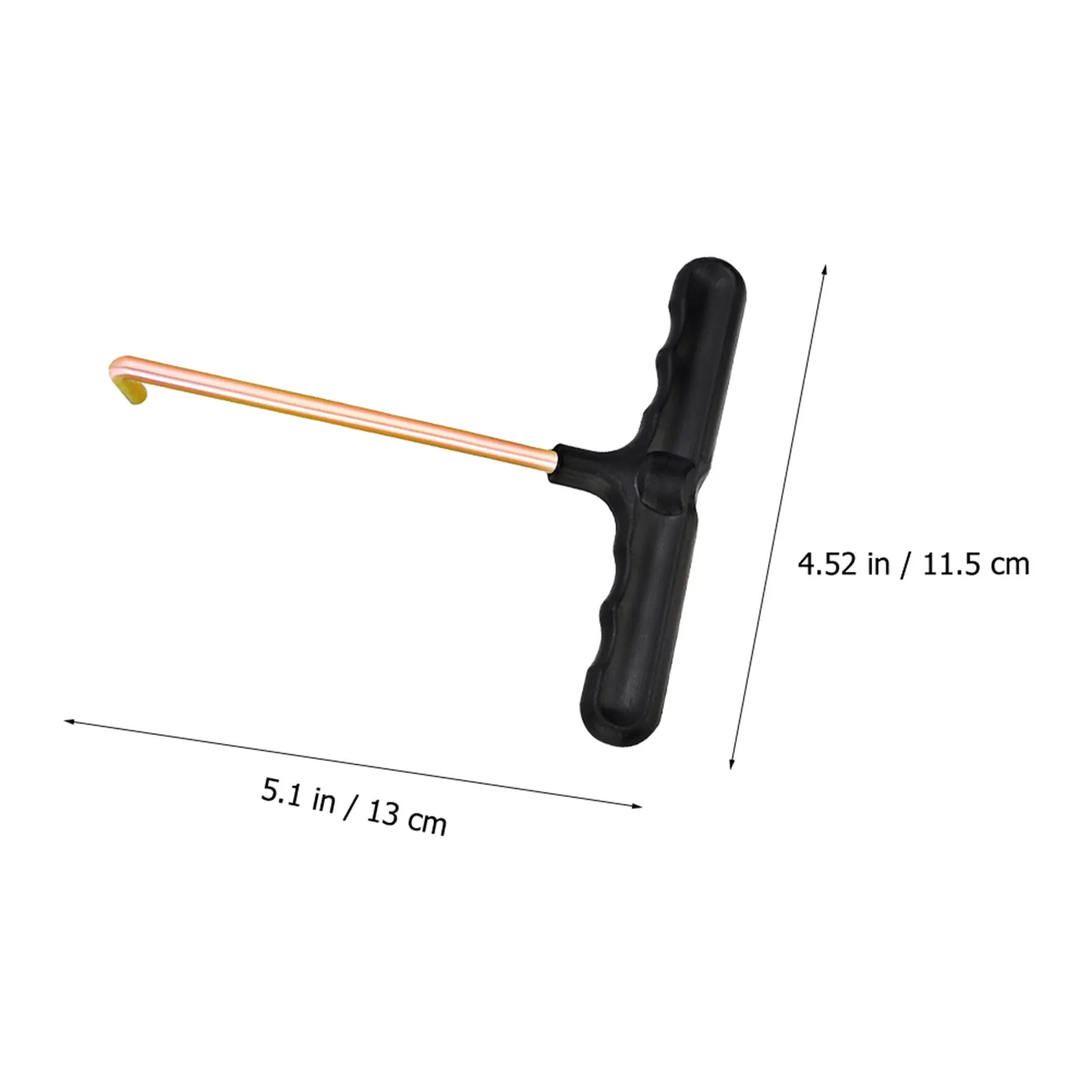 5Pcs T-Shaped Shoelace Puller Tightener Set Ergonomic Finger Groove Handle Plastic Iron Material for Hockey Skating Convenience