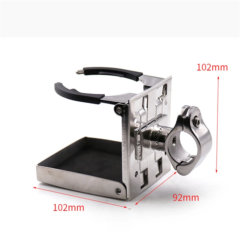 2 Models Stainless Steel Adjustable Folding Drink Holders Folding Drink Holder Marine Boat Caravan Car Cup Holder 24mm Clamp