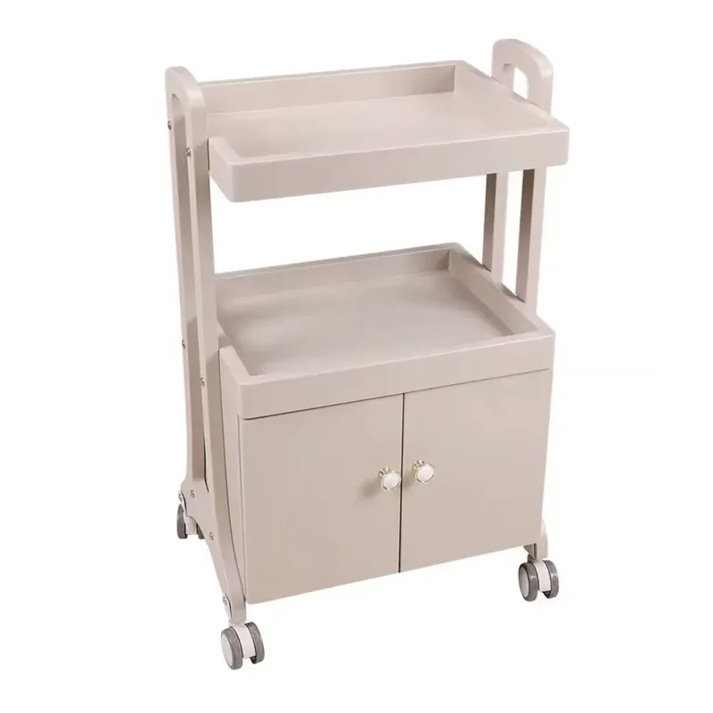 All-steel Structure Trolley Has Storage Function and Can Bear 150KG Mobile Rack for Salons