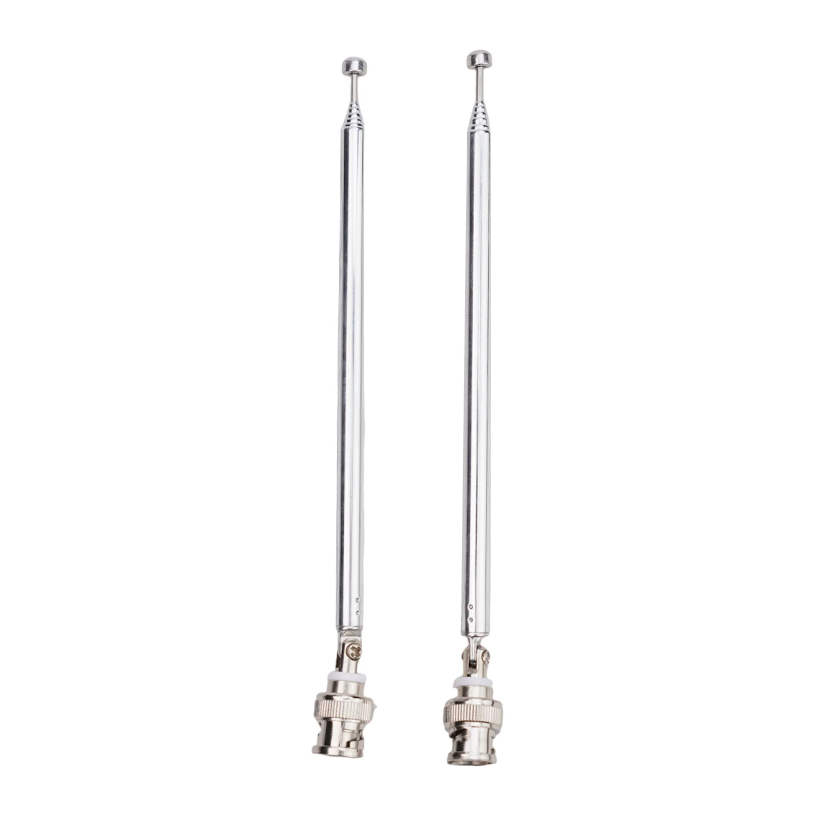 Scanner Aerial Elasticated Antenna Radio Replacement Silver Stainless Steel Vehicle 20-1300MHz 2pcs 75cm Length