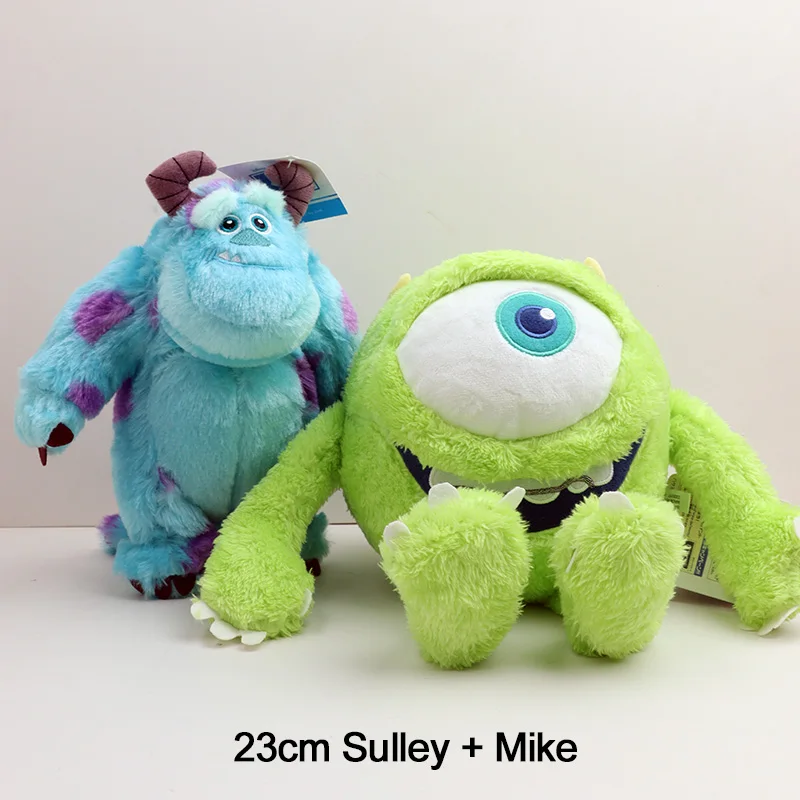 Kawaii Disney Pixar Sulley En Mike Knuffels Set Monsters Inc Wazowski Leuke Anime Gevulde Poppen Verjaardagscadeau Voor Meisjes Jongens