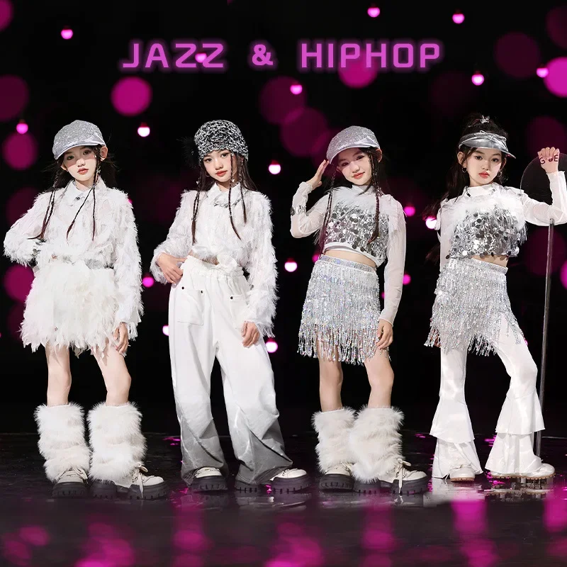 

Hip Hop Girls Stage Performance Costumes Kids Street Dance Jazz Costumes Boys Street Dance wear Clothes Sets