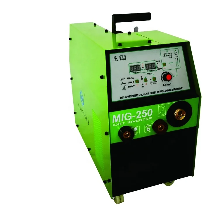 DC inverter mig welder for sale 250Amp inverter mig welding machine manufacturer 15KG welding wire use Mig250