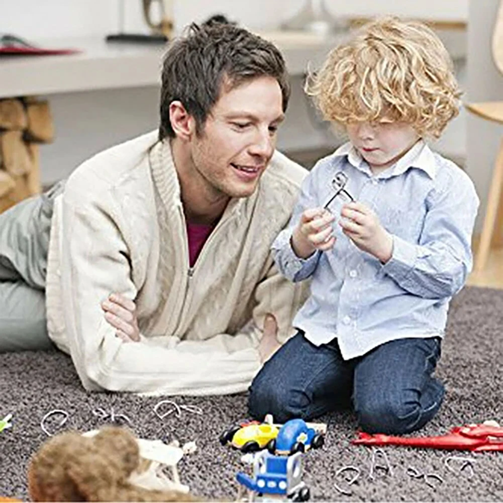 Metalowe Pierścienie Puzzle IQ-Test Gra Logiczna Zabawki na Rodzinny Wieczór Gry