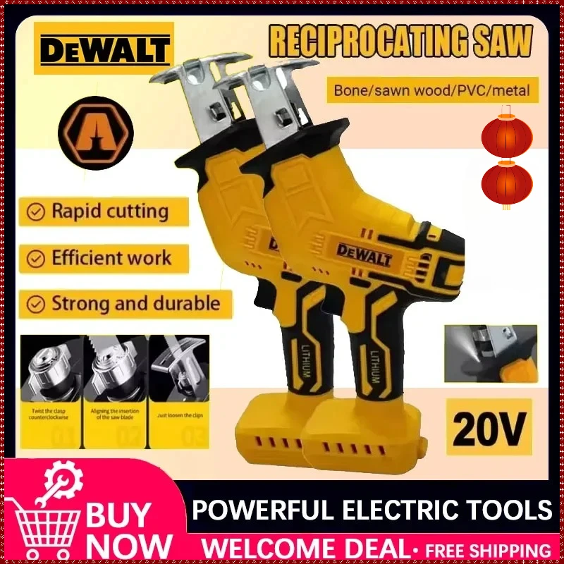 

Аккумуляторная сабельная пила Dewalt 2800 об/мин, бесщеточная, электрическая, многофункциональная, для резки металла, дерева и труб, совместимая с аккумуляторами Dewalt