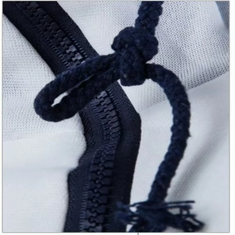 Hot selling new style fashionable placket double zipper cardigan contrasting color hooded jacket fleece hoodie custom logo print