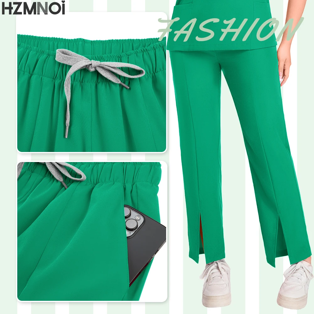 Nieuwe Verpleegster Uniformen Vrouwen Mannen Casual Jogger Broek Set Apotheek Werkkleding Medisch Ziekenhuis Arts Verpleging Uniform High-end Pak