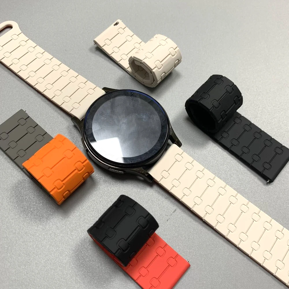 HUAWEI WATCH 4 Pro 5 4 GT5 Pro GT5 4 Runner Ultimate対応 22mm マグネット式ループシリコンリストバンド 交換用ブレスレット スポーツストラップ