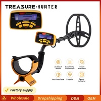 Treasure Hunter MD6350 11inch Coil Gold Metal Detector Professional Underground Waterproof  Pinpointer High Sensitive