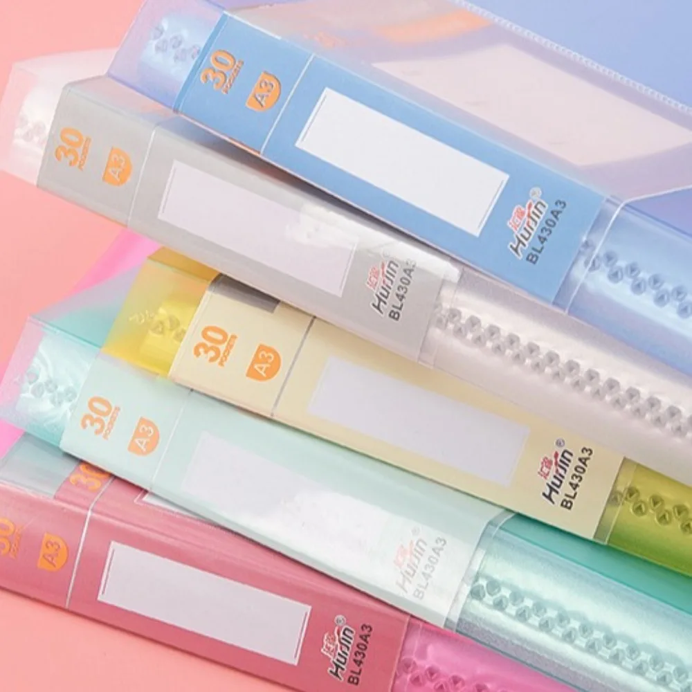 

A3 30Pages Painting Storage Book Data Organizer Diamond Painting Presentation Portfolio Stationery Tool Clear Pockets