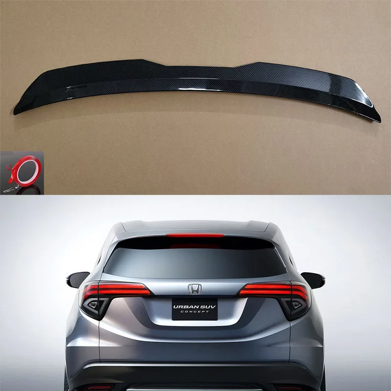 For Honda Urban Roof Spoiler Rear Wing Body Kit Accessories ABS Plastic SUV Hatchback Universal Gloss Black