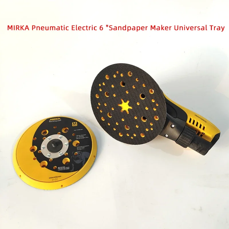 

Original Finland MIRKA 6 "150mm Round Eccentric Sandpaper Machine Pneumatic Electric Universal Tray Accessories Flocking