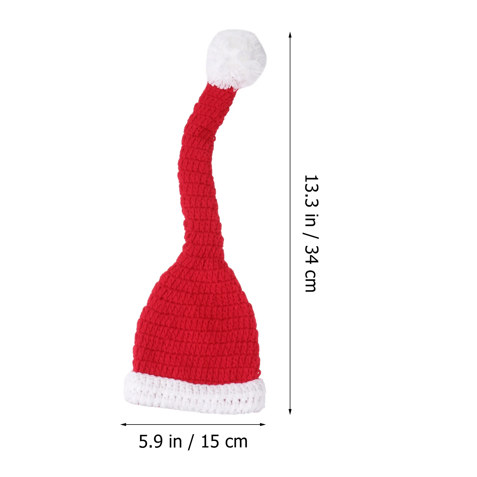 

Christmas Santa Handmade Crochet Beanie Hat for 0-12 Months Baby Photo Props Newborn Winter Hats Infant Photography Studio