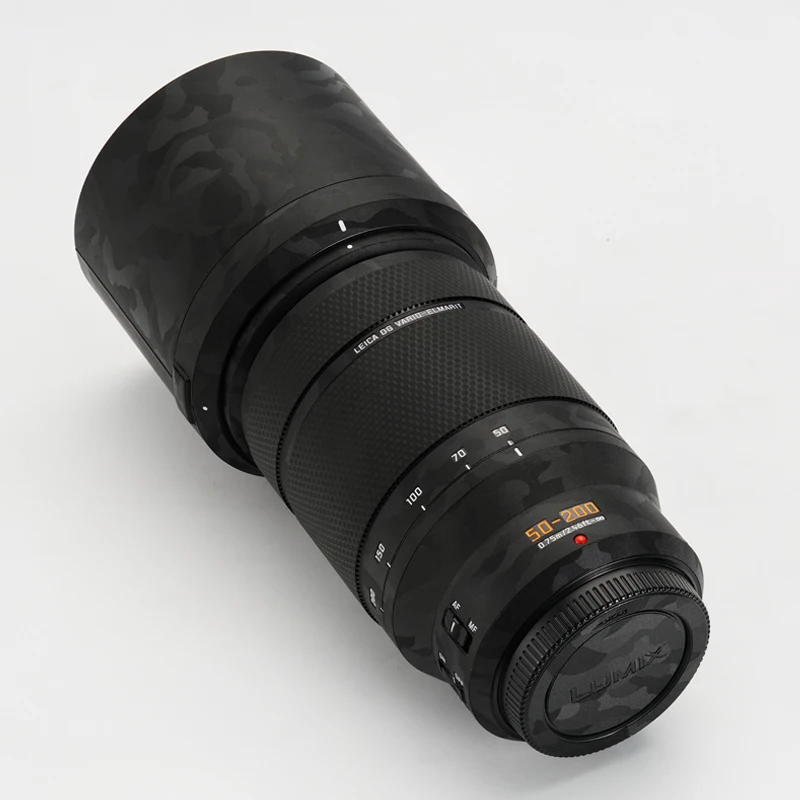 For Lumix G 50-200 Lens Decal Skin for Panasonic 50-200mm F2.8-4.0 Lens Wrap Cover 50200 Sticker 50 200 Lens skin