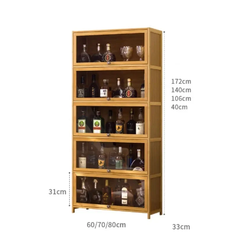 

Wine Acrylic Display Cabinet Home Living Room Wine Simple Bar Wine Showcases Restaurant Multi-storey Locker