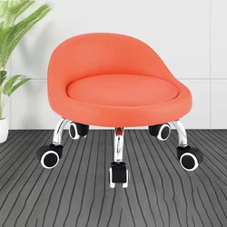 Joylove Children's Pulley Rotating Stool Toddler Stool Universal Wheel Back Low Stool Sofa Pedicure Change Shoe Stool