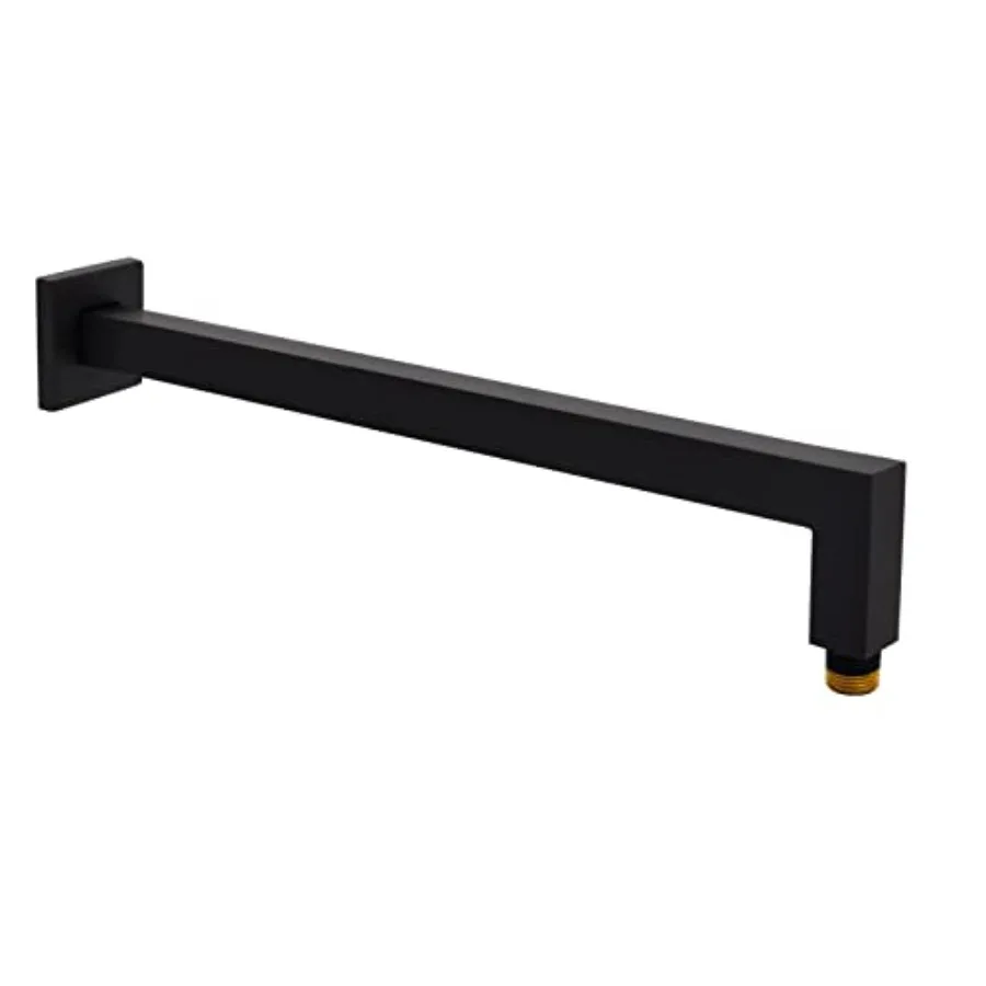 

Square Shower Arm and Anti-Scratch O-Ring Flange 16 inch Solid Brass Soldered 90 Degree Drop Both Soldered 1/2 NPT Tapered Thre