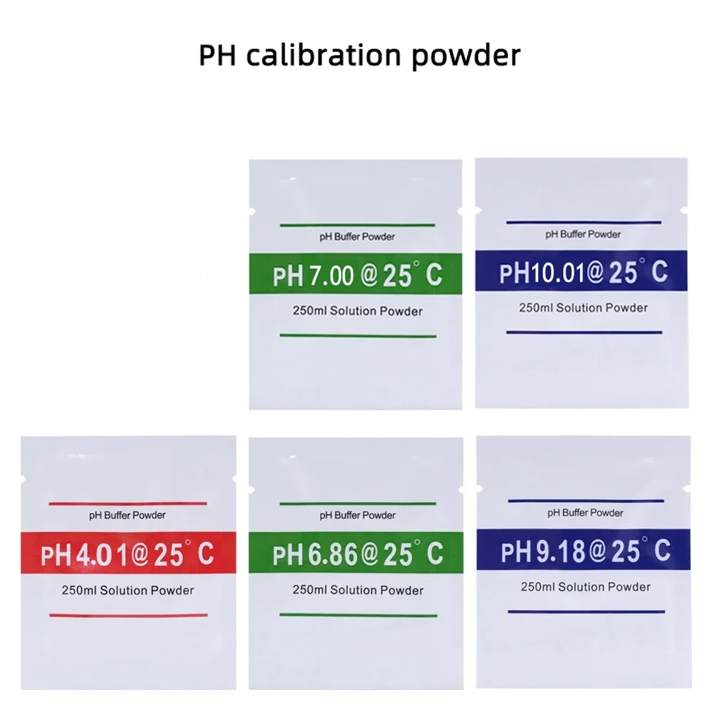 3/5/15Pcs pH Buffer Powder 4.00 6.86 9.18 ORP Calibration Powder 256mv 25c Correction Solution Powder for Testing Measure