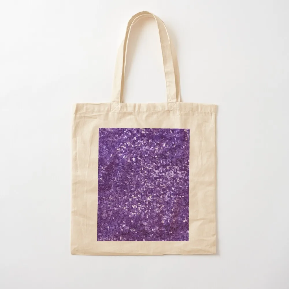 

Printed Image Of Purple Sequins - Not Reflective Tote Bag great bag Candy bags Women's shopper bag Canvas Tote