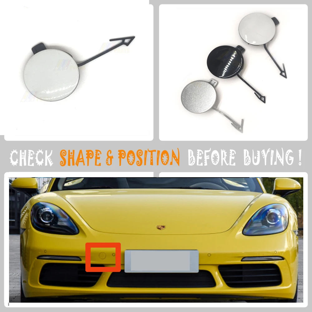 For 17-20 Porsche 718 Cayman 718 Boxster 982 Base Convertible S MT Hatchback FRONT TOW EYE CAP COVER 982807499