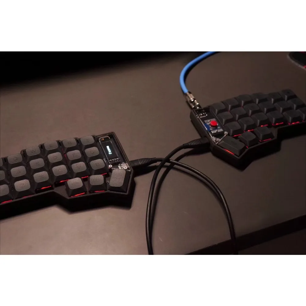 Corne Low Profile Split Keyboard Kit Wireless Hot Swap TrackPoint Custom Support QMK Vial Ergonomic Office Mechanical Keyboard