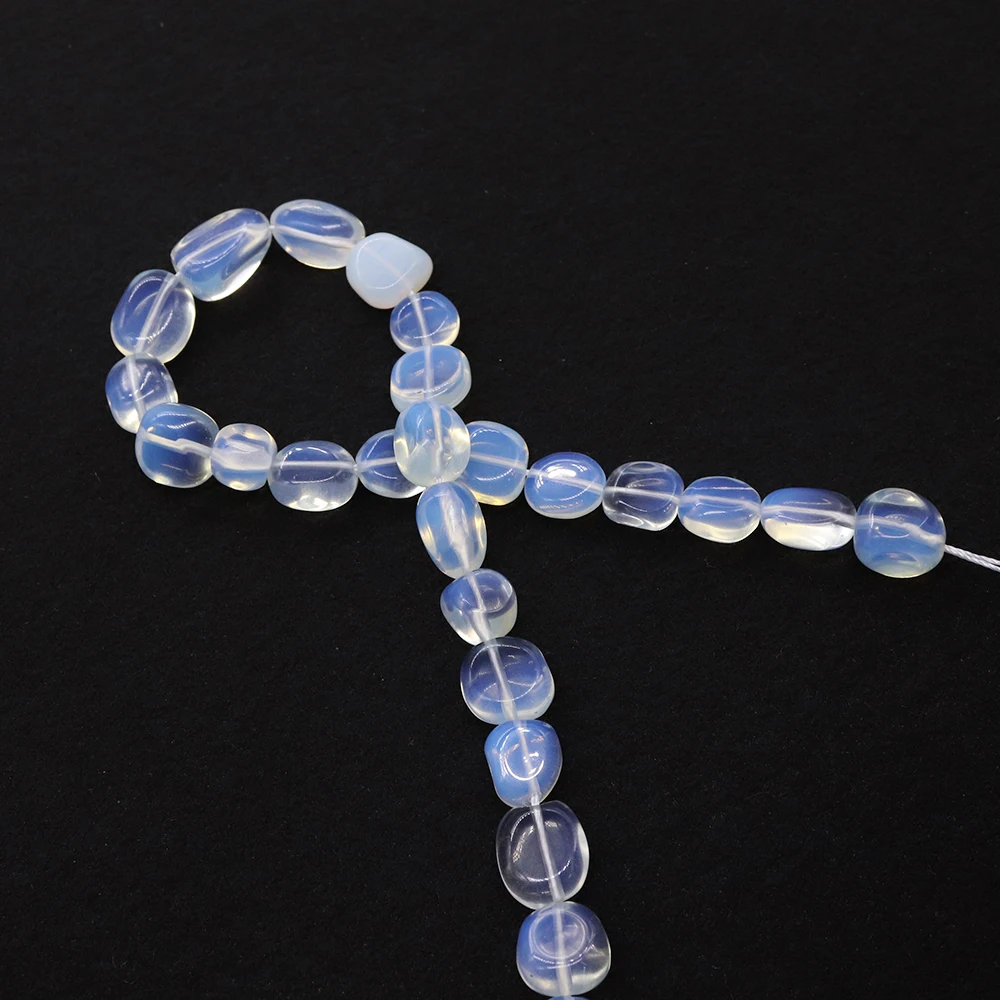 

Natural Stone Irregular Loose Beads Polished Opal with Straight Holes String Beads DIY Necklace and Bracelet Jewelry Accessories