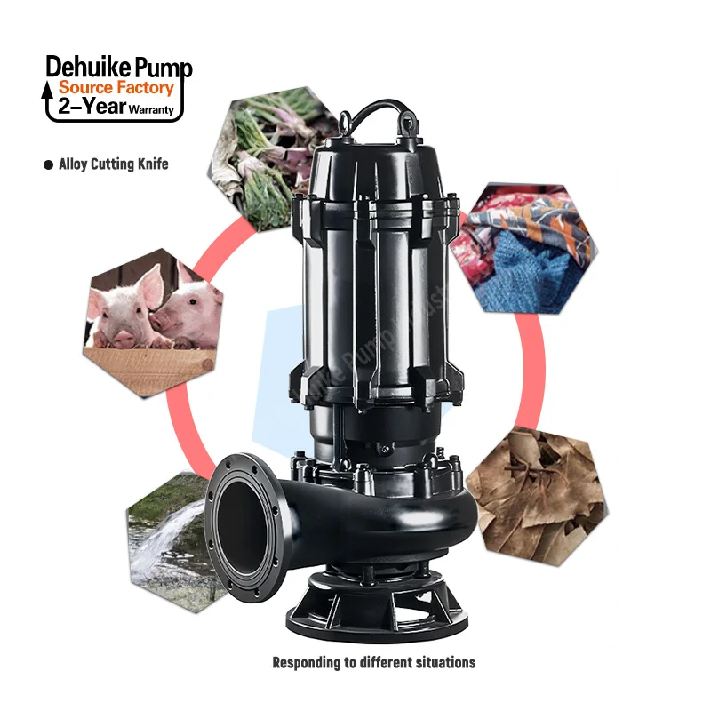

High Quality Sewage Cutting Pump Submersible Cutting Blade Household Sewage Pump