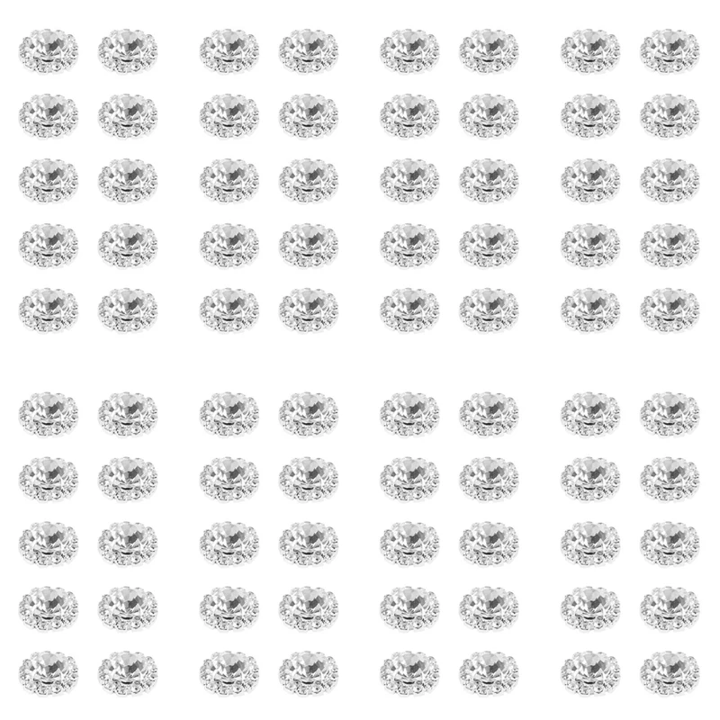 

Hot Selling-Crystal Rhinestone Button Flat Back Decoration DIY 15Mm 80 Pcs Clear,Crystal Rhinestone Button Flat Back Decoration