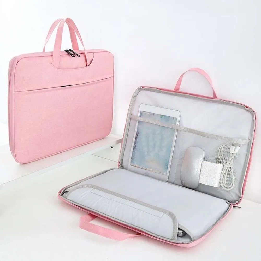 

Сумка для ноутбука из ткани Оксфорд, однотонная, 13,3 дюйма/15,6 дюйма, сумка для хранения компьютера, защита от царапин, большая вместимость