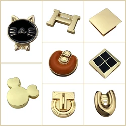 Serrures métalliques à bouton-pression magnétique, accessoires de quincaillerie en métal pour sacs à main de dame, pièces de verrouillage à bouton magnétique, sac de réparation de bricolage