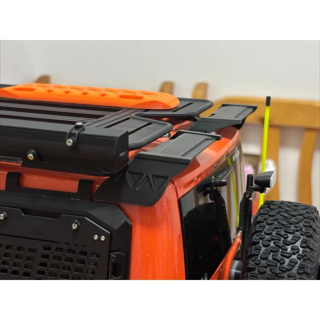 For KM TK300 1/8 RC Off Road Crawler Vehicle Sport Large Rear Wing Custom Model Number Decorative Styling Decor Upgrade Parts