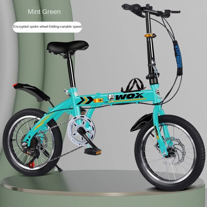 

SKIG Men's And Women's Foldable Bicycle Single Speed Variable Children's And Students' Lightweight Mobility Scooter Camping