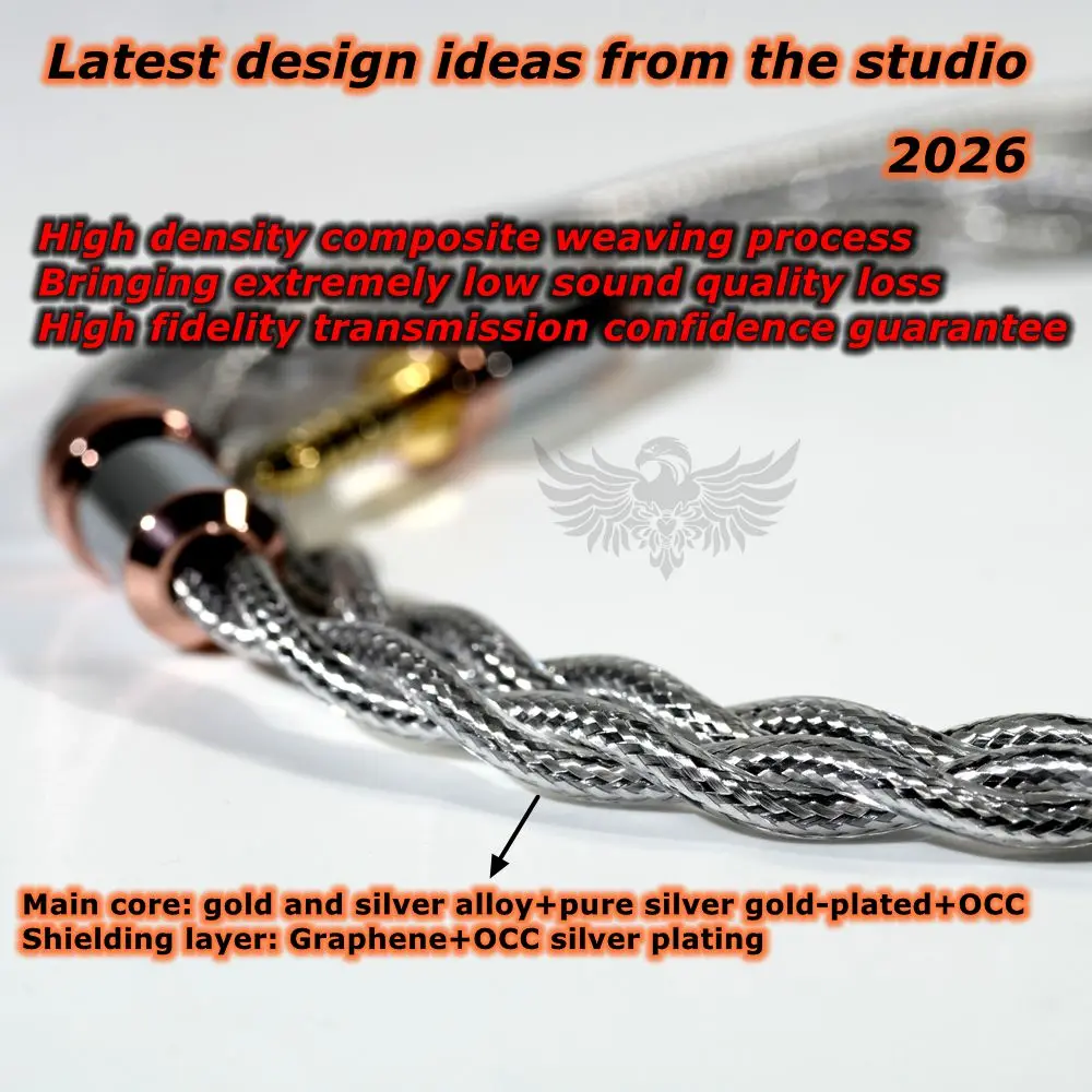 Upgrade-Kabel für Kopfhörer der Viper-Serie, hochwertiges, maßgeschneidertes Upgrade-Kabel 0,78 mm MMCX IE900 N5005 Z1R – Detail 1