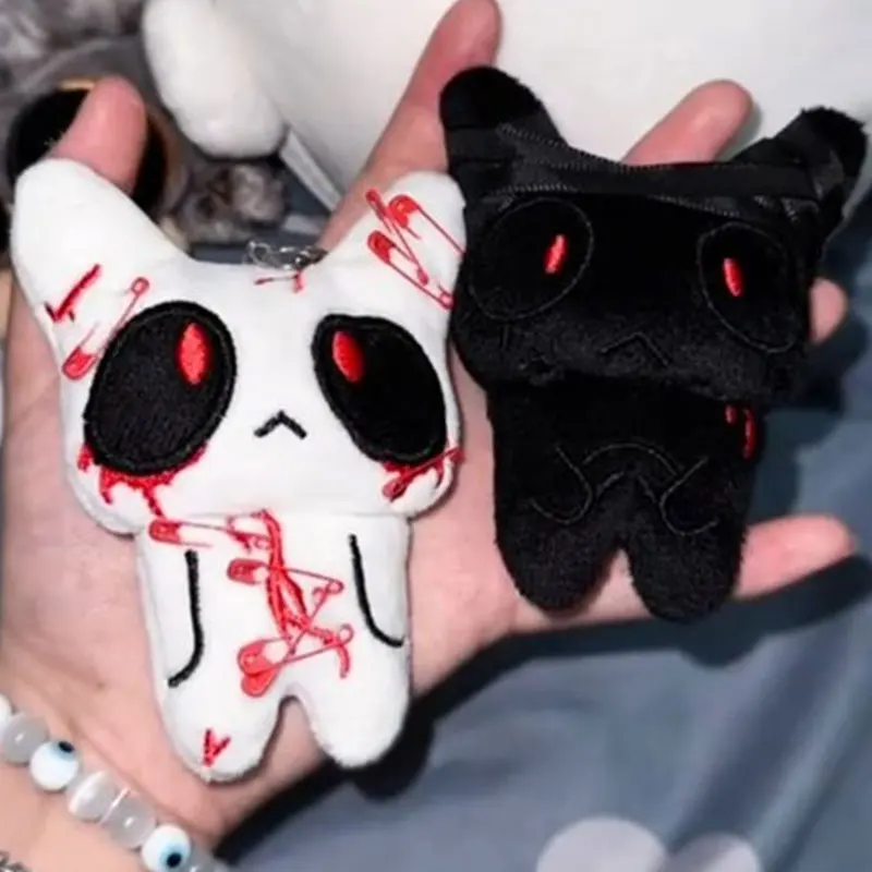 هالوين القوطي ضمادة المفاتيح زاحف الدموي الوحش دمية شبح مفتاح سلسلة للنساء الظلام أنيمي حقيبة سحر تأثيري ديكور الحفلات