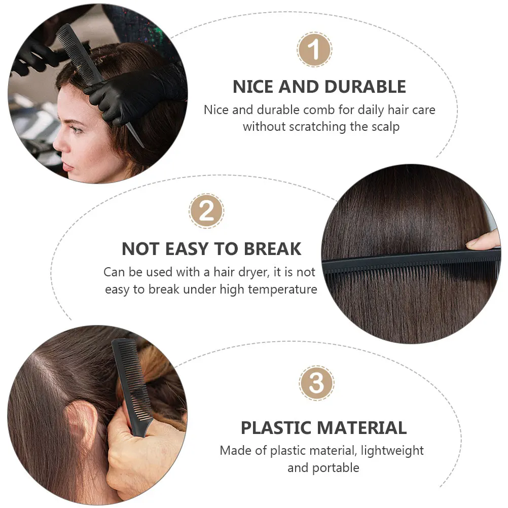 

2 Pcs Hair Comb Clip Haircut Combs Cutting Household Styling Hairpins Clips Barber