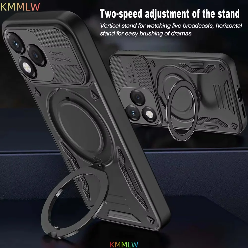 Case For Honor 400 Pro Lite Smart X60 X9c Smart X70 X7D X5C X9D Ring Bracket Magnetic Holder Cover Shockproof Armor