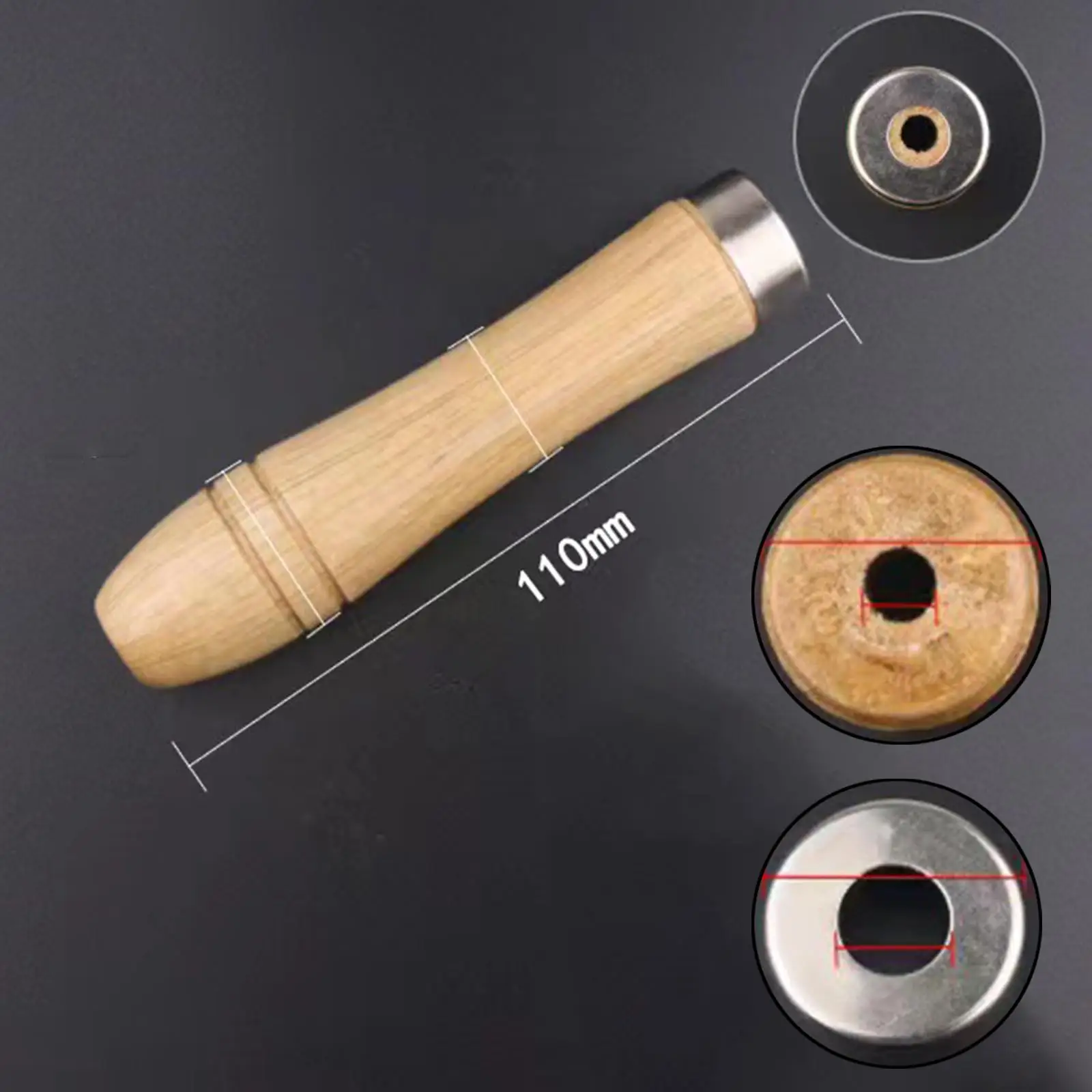 

Wooden File Handles, Replacement DIY Hand Tools Carpentry Screw on Accessories