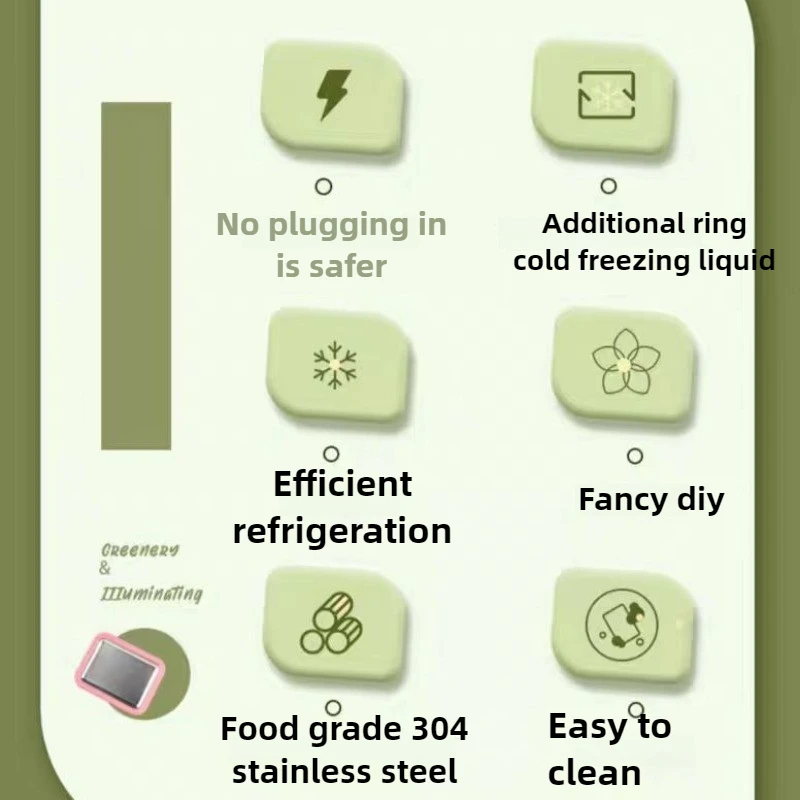 Fried Yogurt Machine Home Small Children's Frying Ice Machine Homemade DIY Ice Cream Machine Plug-in-free Smoothie Frying Plate