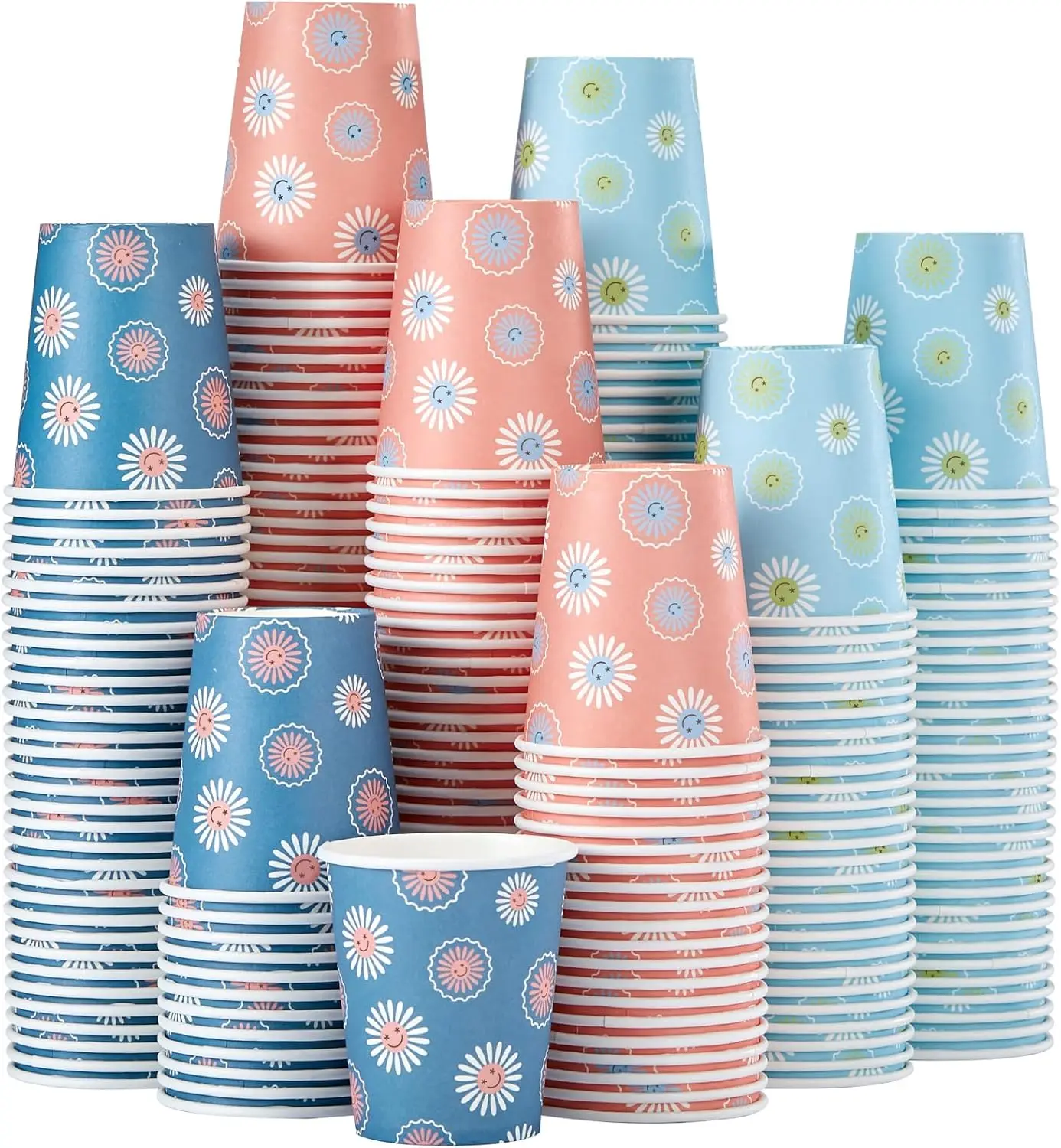 

[600 Pack 5 oz Paper Cups, Disposable Bathroom Cups, Small Mouthwash Cups, Hot/Cold Beverage Drinking Mini Cup for Party