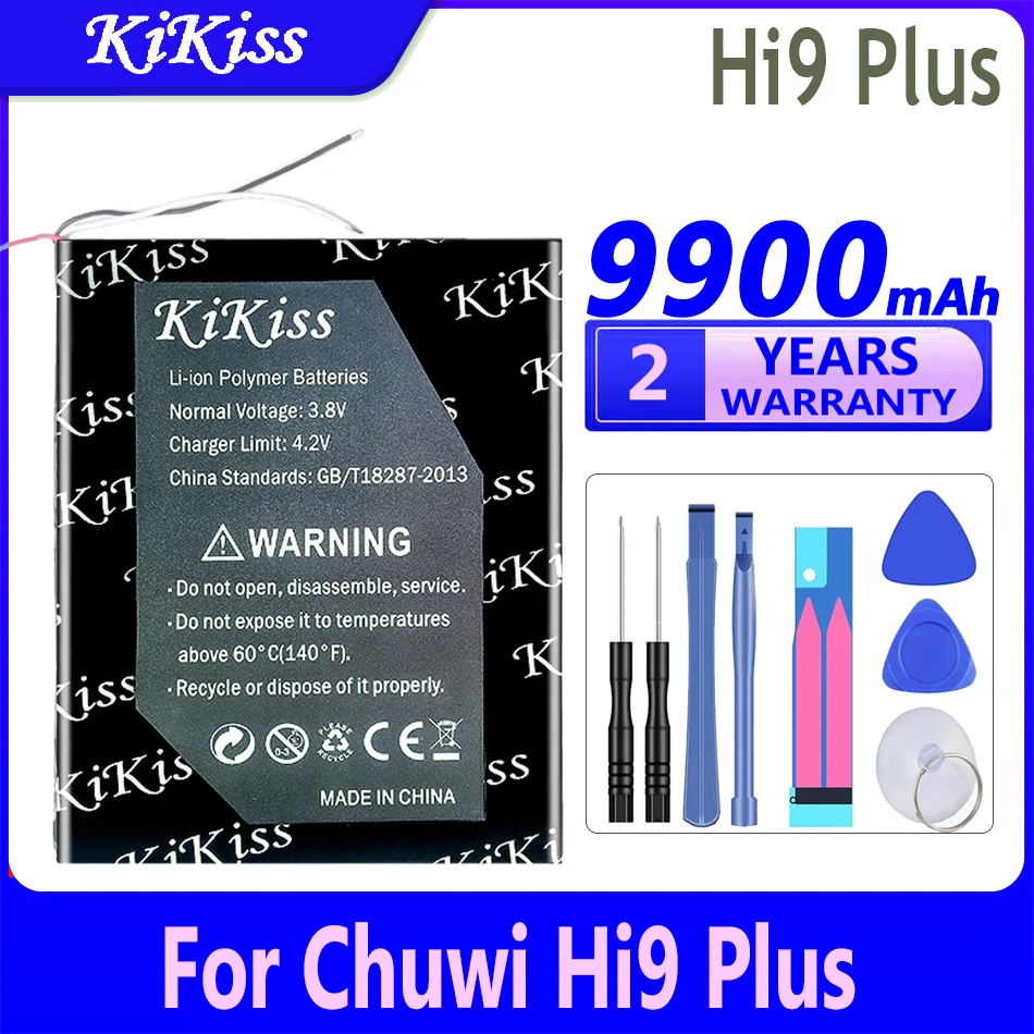 

9900mAh KiKiss Powerful Battery For Chuwi Hi9 Plus Hi9Plus Tablet PC 3-wire Batteries