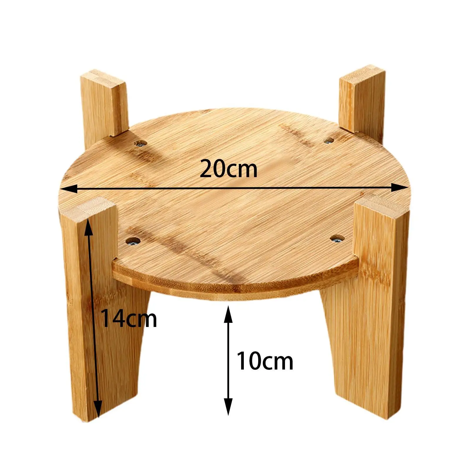 Multipurpose Drink Dispenser Stand Rack de jarro de vidro Suporte de madeira Display Riser para cozinha Home Barras de bancada